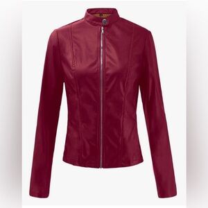 Faux leather jacket